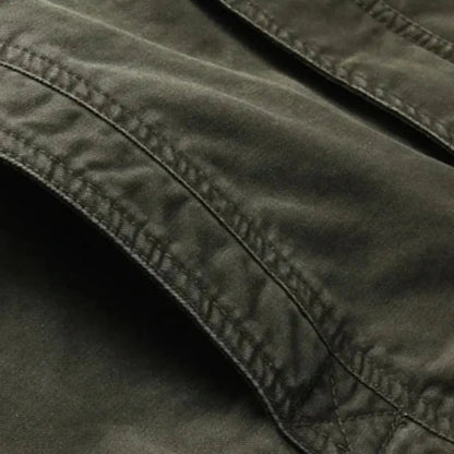 Stand Collar Military Jacket for Men