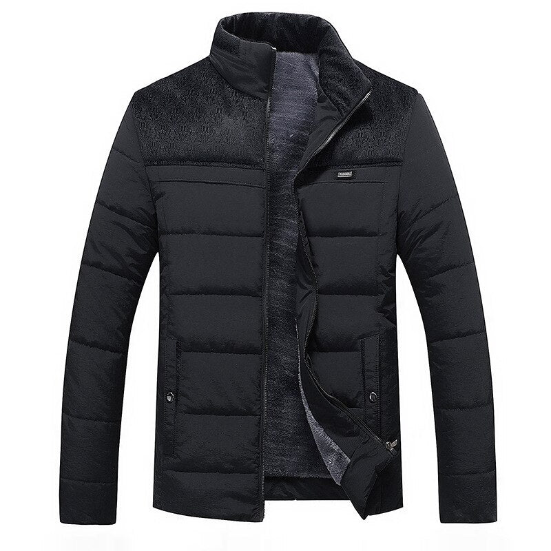Stefan | Winter Coat with High Collar and Windproof Design for Men