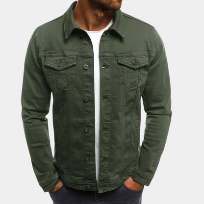 Men’s Classic Slim Fit Denim Streetwear Jacket