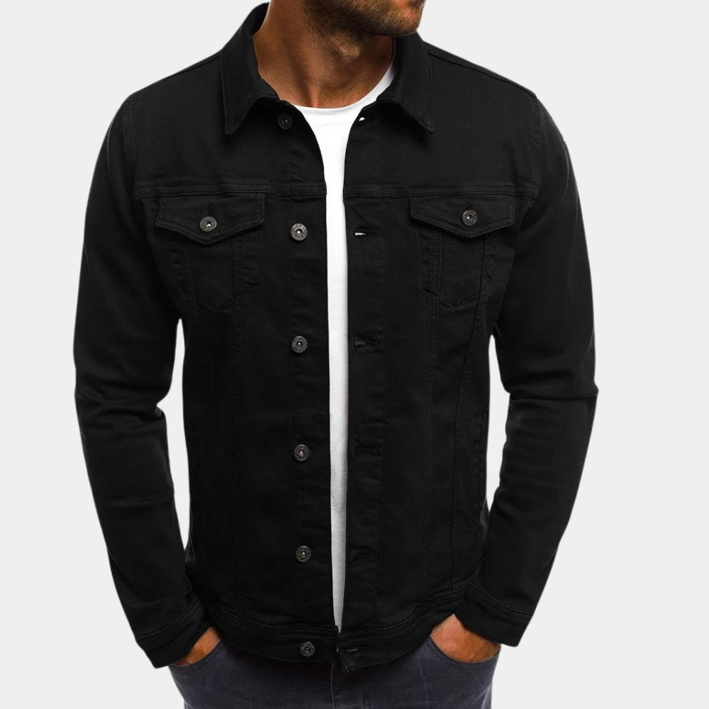 Men’s Classic Slim Fit Denim Streetwear Jacket