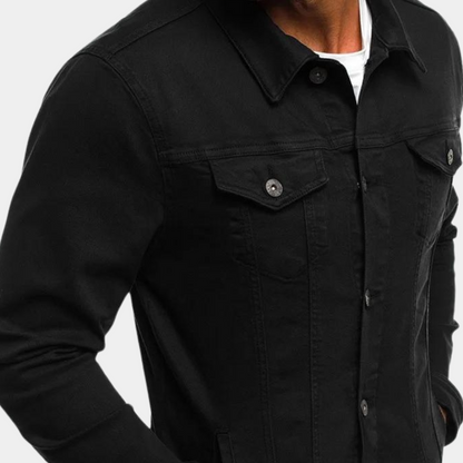 Men’s Classic Slim Fit Denim Streetwear Jacket