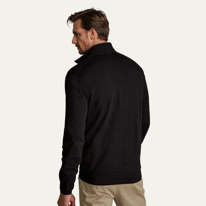 Men’s Classic Knit Sweater with Funnel Neck