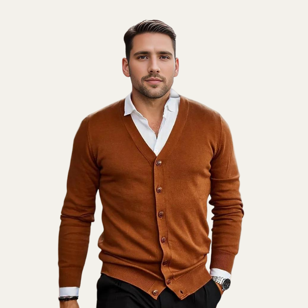 Men’s Classic Button Front Cardigan