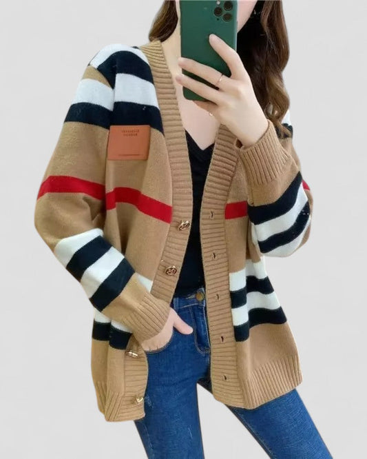 Women’s Cashmere Knit Cardigan with V-neck