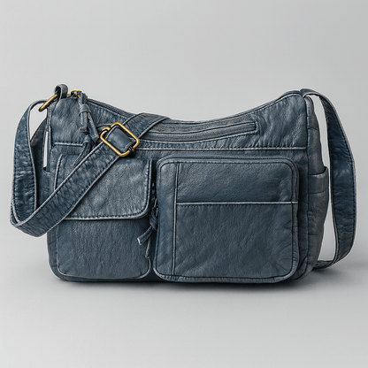 Women - Shoulder bag - Vintage PU leather multi-pocket