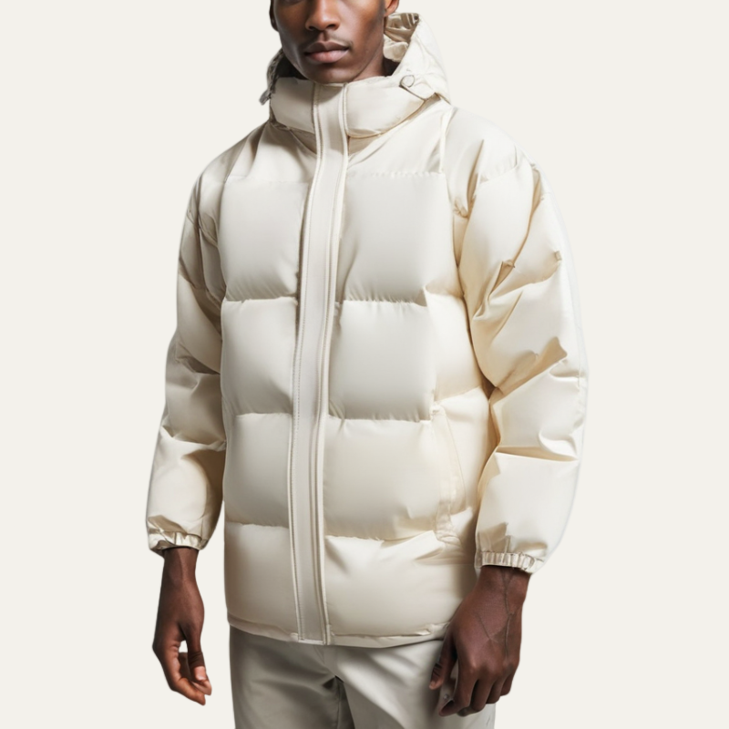 Men’s Oversized Quilted Hooded Puffer Jacket