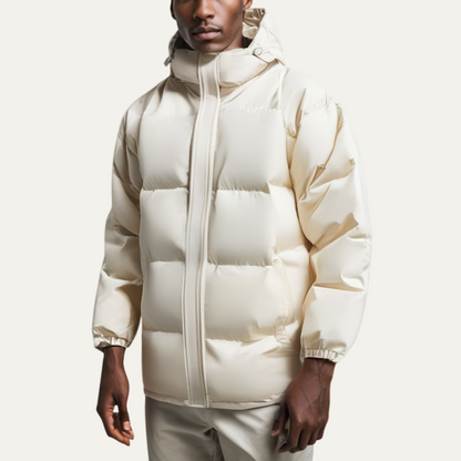 Men’s Oversized Quilted Hooded Puffer Jacket