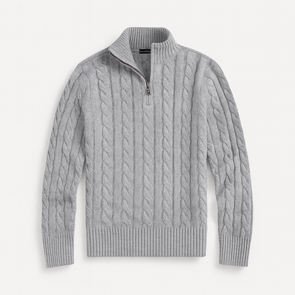 Stylish Old Money Half Zip Sweater
