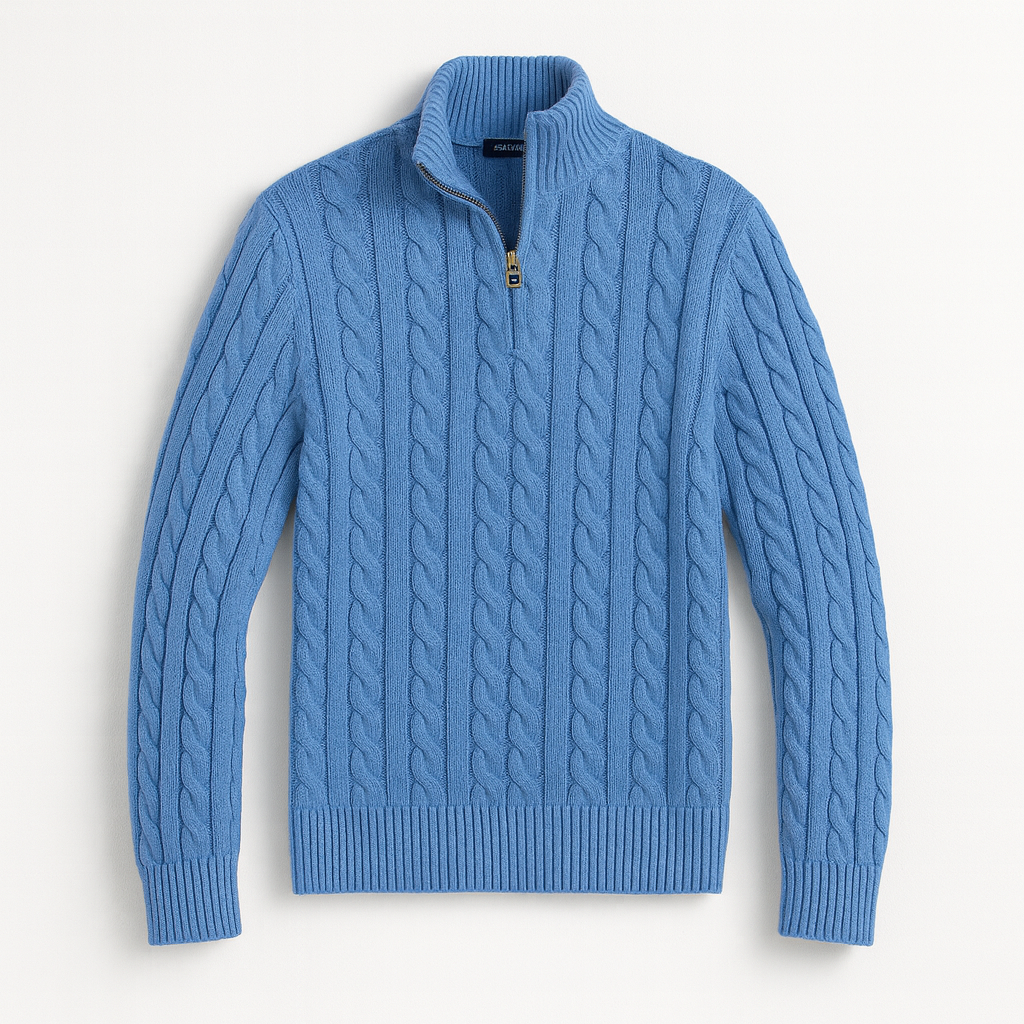 Stylish Old Money Half Zip Sweater