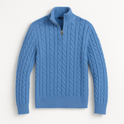 Stylish Old Money Half Zip Sweater