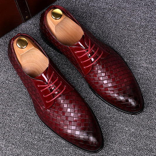 Classic Black Leather Men's Dress Shoes - BritishElegance