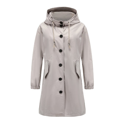 Maine | Women’s Stylish Windbreaker with Hood – Waterproof Raincoat for Outdoor Activities and Walks