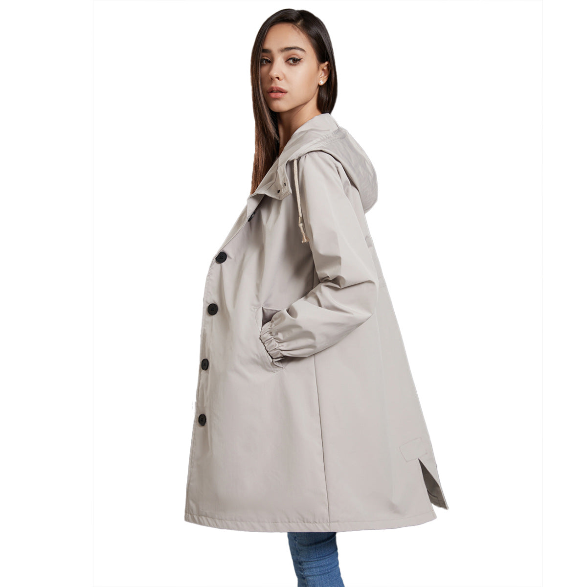 Maine | Women’s Stylish Windbreaker with Hood – Waterproof Raincoat for Outdoor Activities and Walks