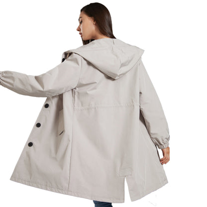 Maine | Women’s Stylish Windbreaker with Hood – Waterproof Raincoat for Outdoor Activities and Walks