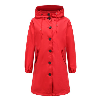 Maine | Women’s Stylish Windbreaker with Hood – Waterproof Raincoat for Outdoor Activities and Walks