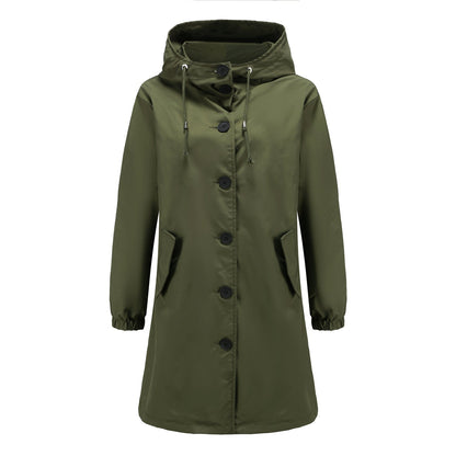 Maine | Women’s Stylish Windbreaker with Hood – Waterproof Raincoat for Outdoor Activities and Walks