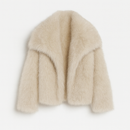Stylish faux fur coat for women | Fashionable and warm