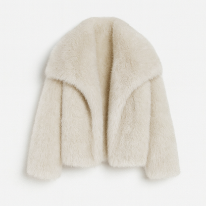 Stylish faux fur coat for women | Fashionable and warm