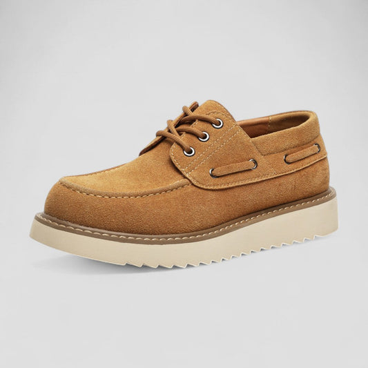 Suede Casual Low Top Lace Up Shoes for Men