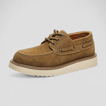 Suede Casual Low Top Lace Up Shoes for Men