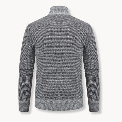 Sweater - Jacquard Twill Blend & Insulated Thermal Baffles