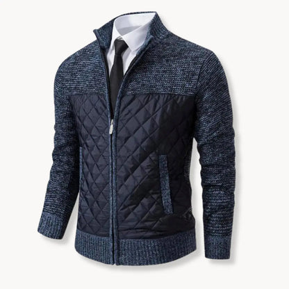 Sweater - Jacquard Twill Blend & Insulated Thermal Baffles