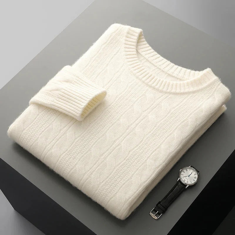 Sweater - Soft-Blend Polo Collar & Insulating Shape