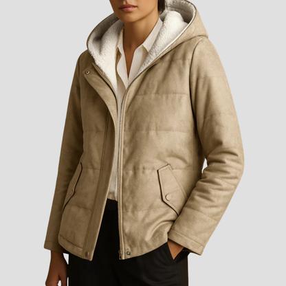 Women’s Hooded Sherpa-Lined Winter Parka