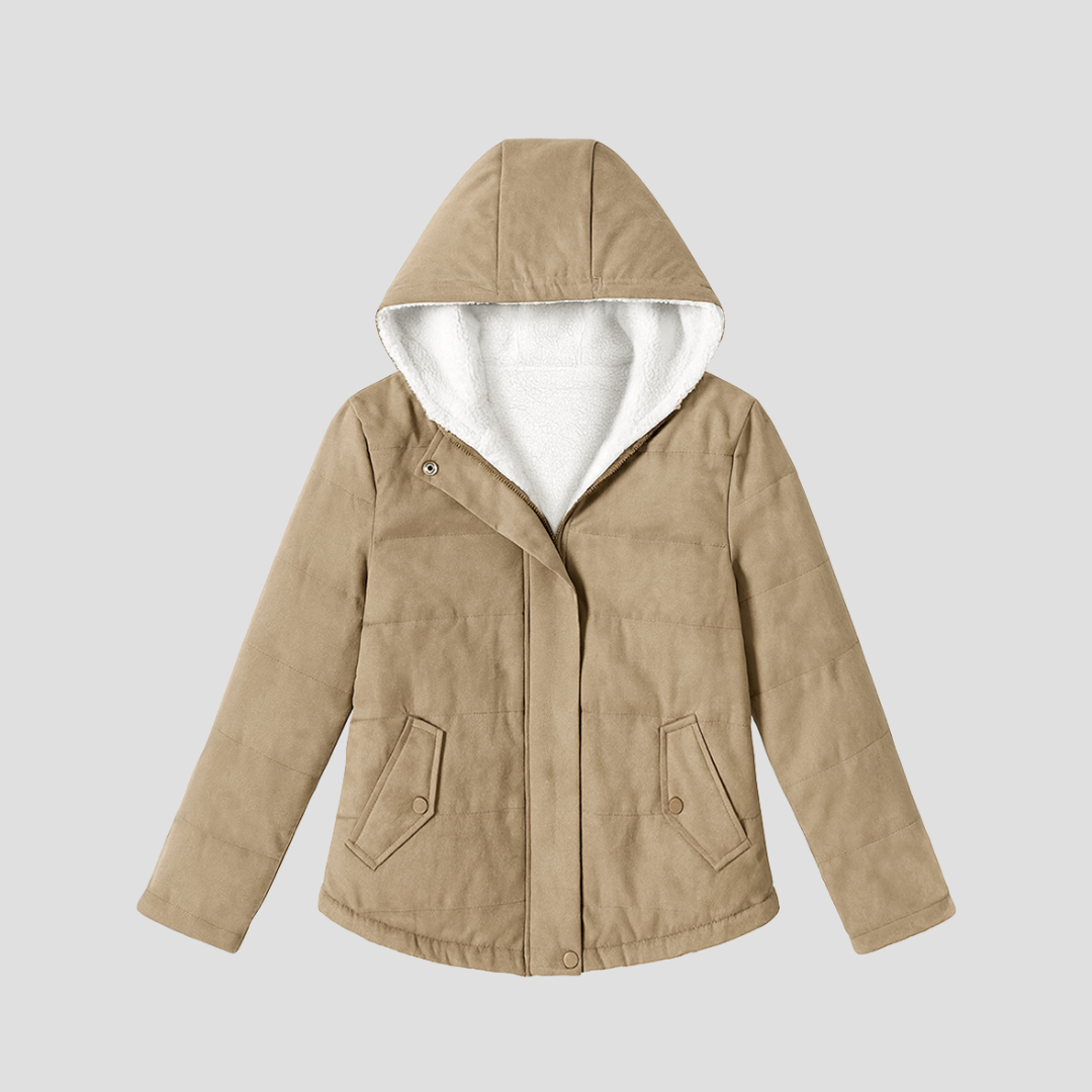 Women’s Hooded Sherpa-Lined Winter Parka