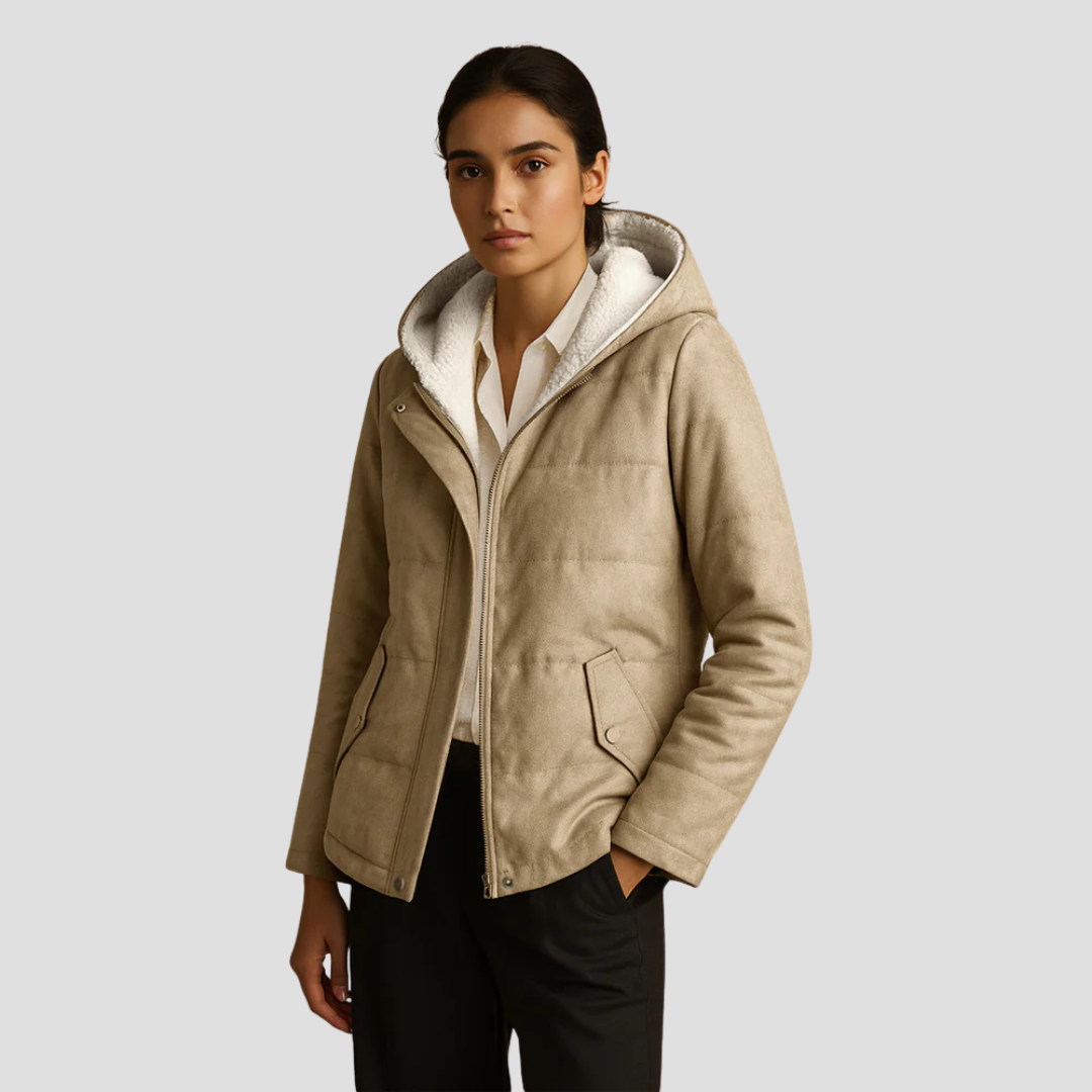 Women’s Hooded Sherpa-Lined Winter Parka