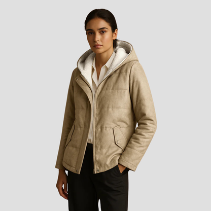 Women’s Hooded Sherpa-Lined Winter Parka