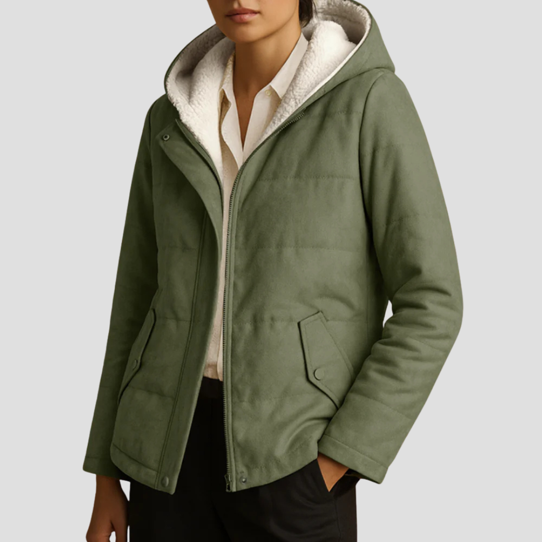 Women’s Hooded Sherpa-Lined Winter Parka