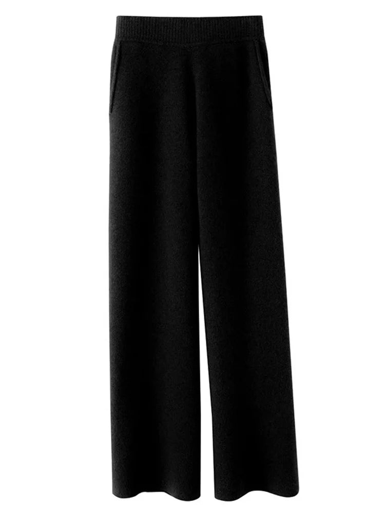 Cozy Cashmere High-Waisted Soft Pants