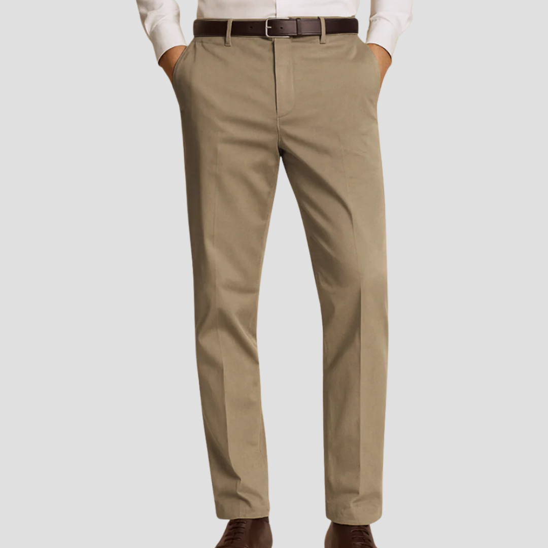 Men’s Tailored Straight-Leg Dress Pants