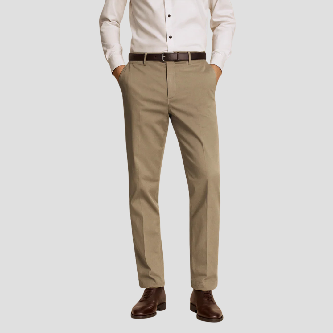 Men’s Tailored Straight-Leg Dress Pants