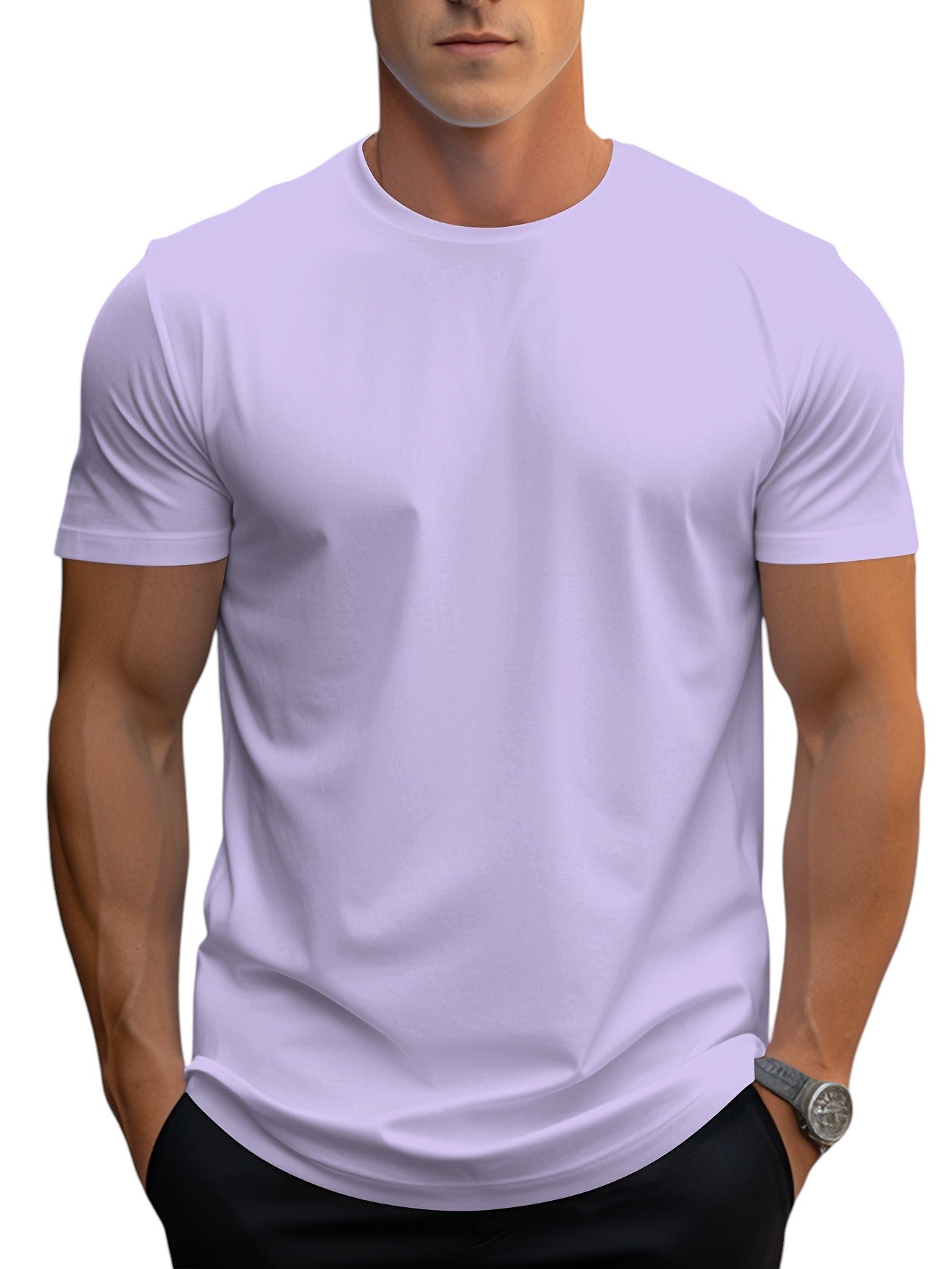 T-Shirt – Polyester Blend Regular Cut And Smooth Neckline