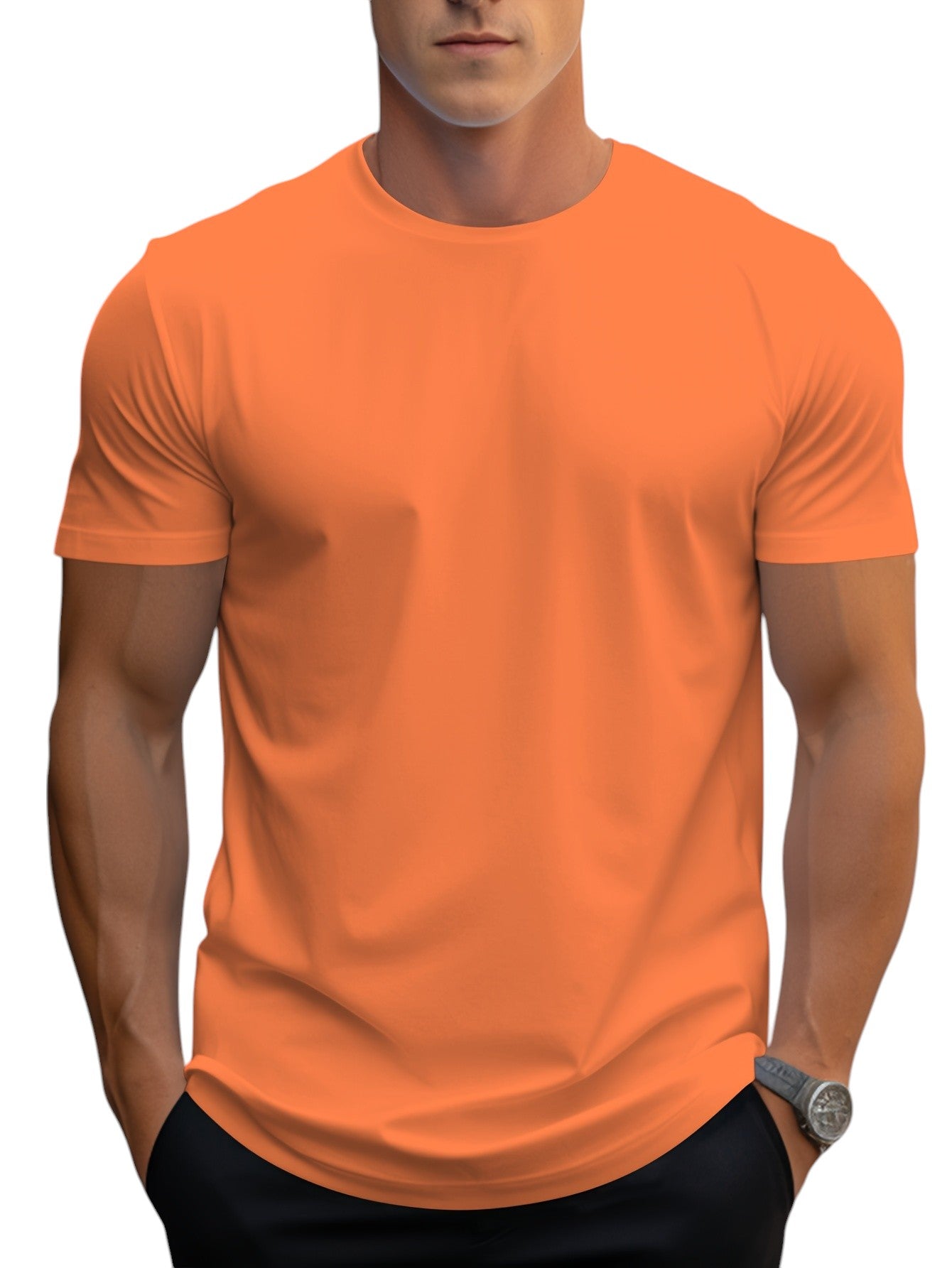 T-Shirt – Polyester Blend Regular Cut And Smooth Neckline