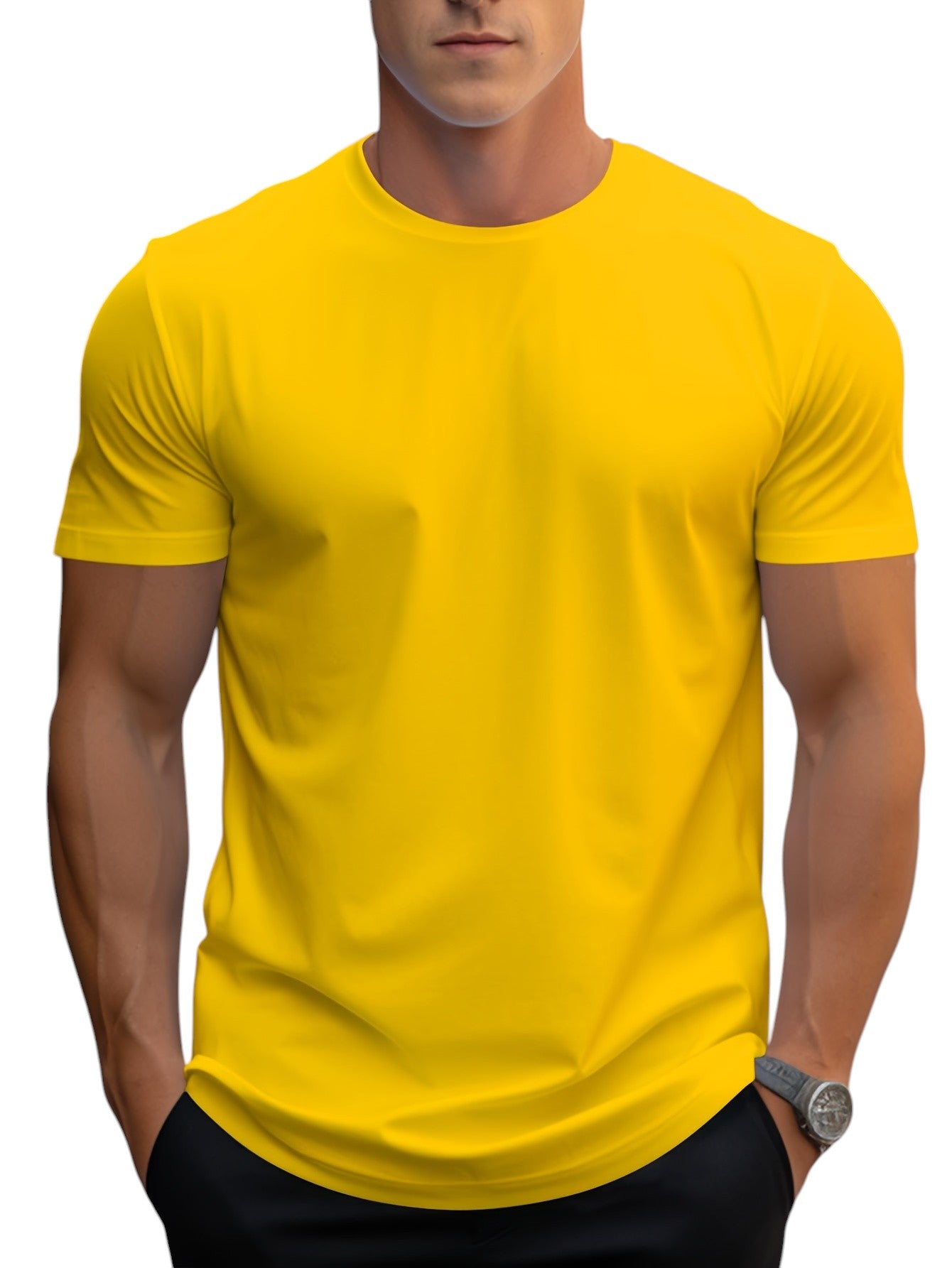 T-Shirt – Polyester Blend Regular Cut And Smooth Neckline