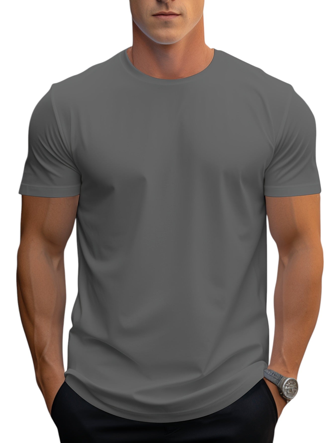 T-Shirt – Polyester Blend Regular Cut And Smooth Neckline
