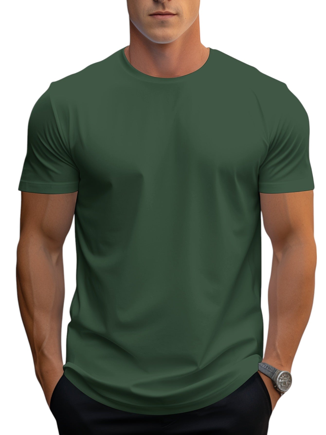 T-Shirt – Polyester Blend Regular Cut And Smooth Neckline