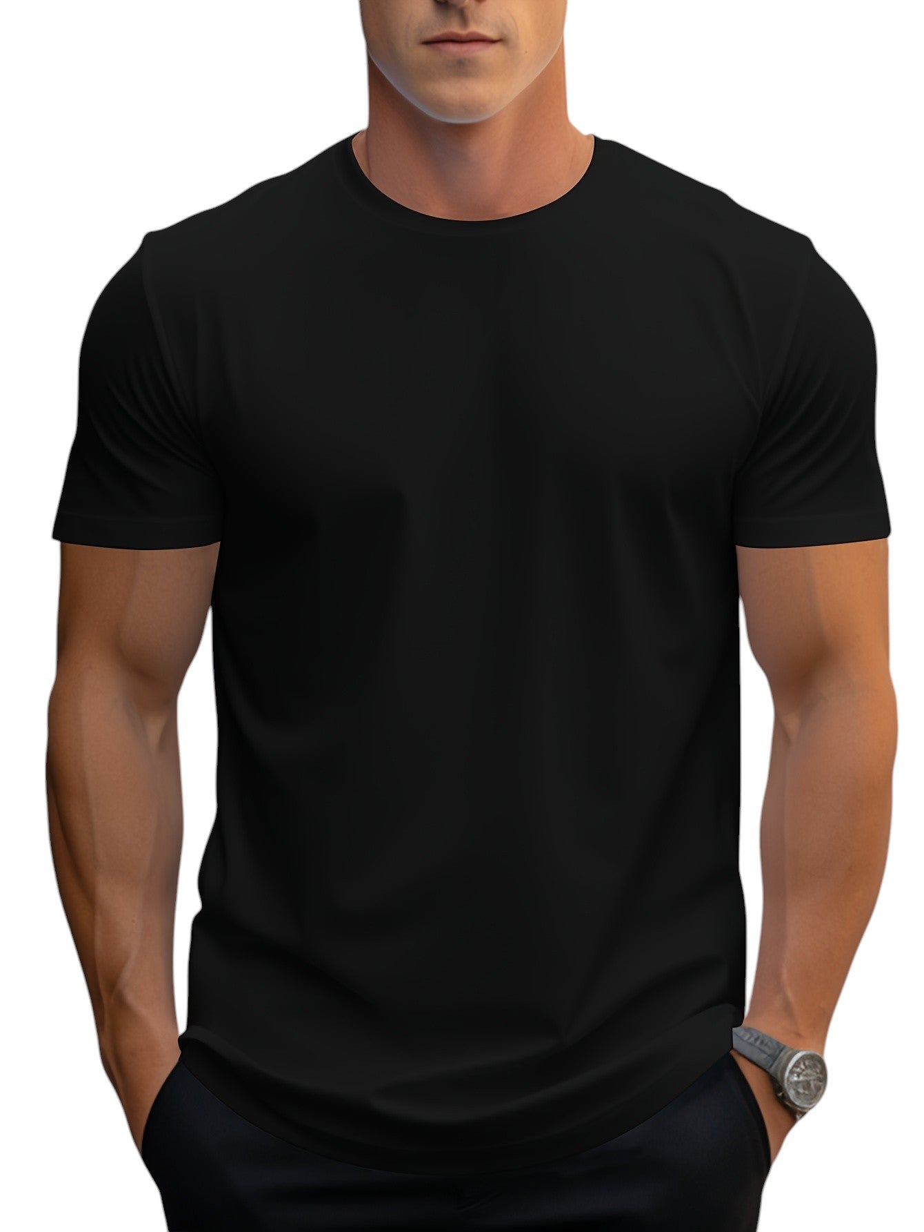 T-Shirt – Polyester Blend Regular Cut And Smooth Neckline