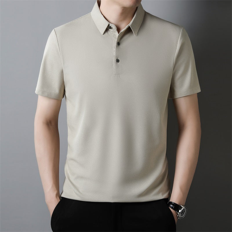 T Shirt - Waffle Texture Short Sleeve And Breathable Fit