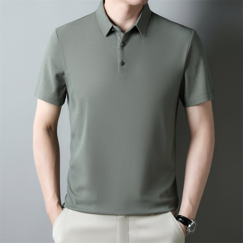 T Shirt - Waffle Texture Short Sleeve And Breathable Fit