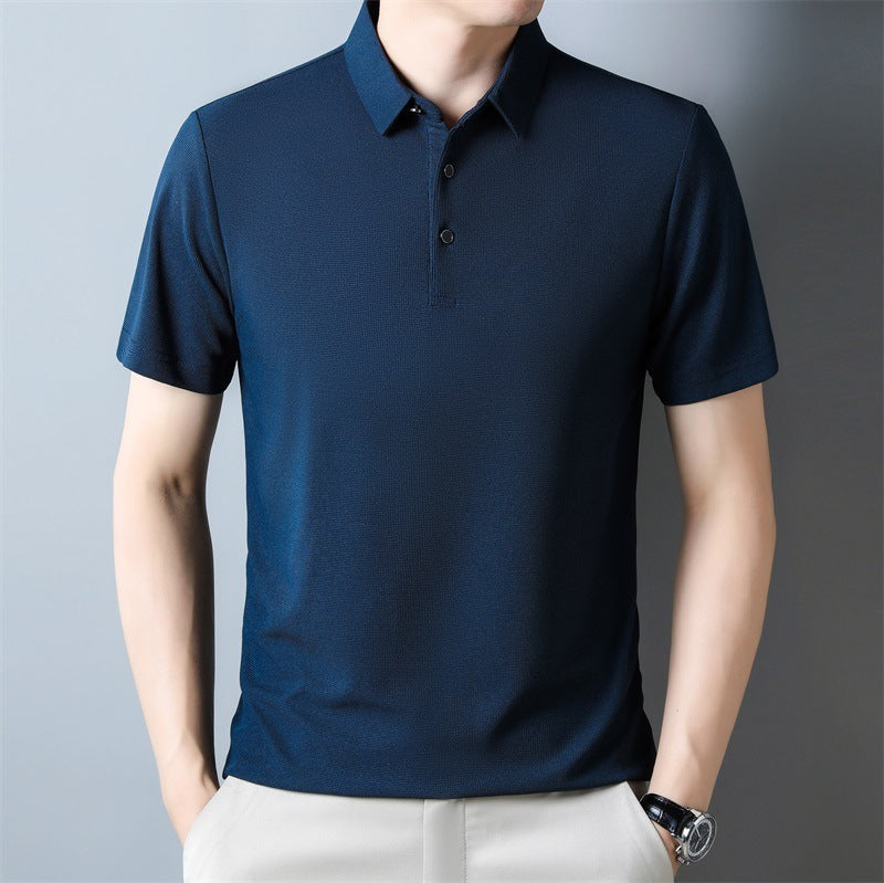 T Shirt - Waffle Texture Short Sleeve And Breathable Fit