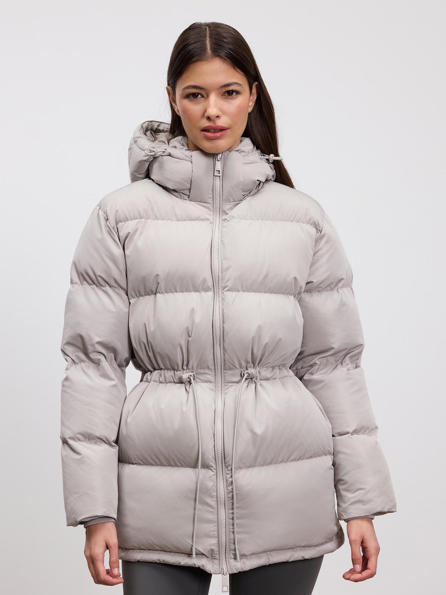 Slim Fit Women's Down Parka Coat - BritishElegance