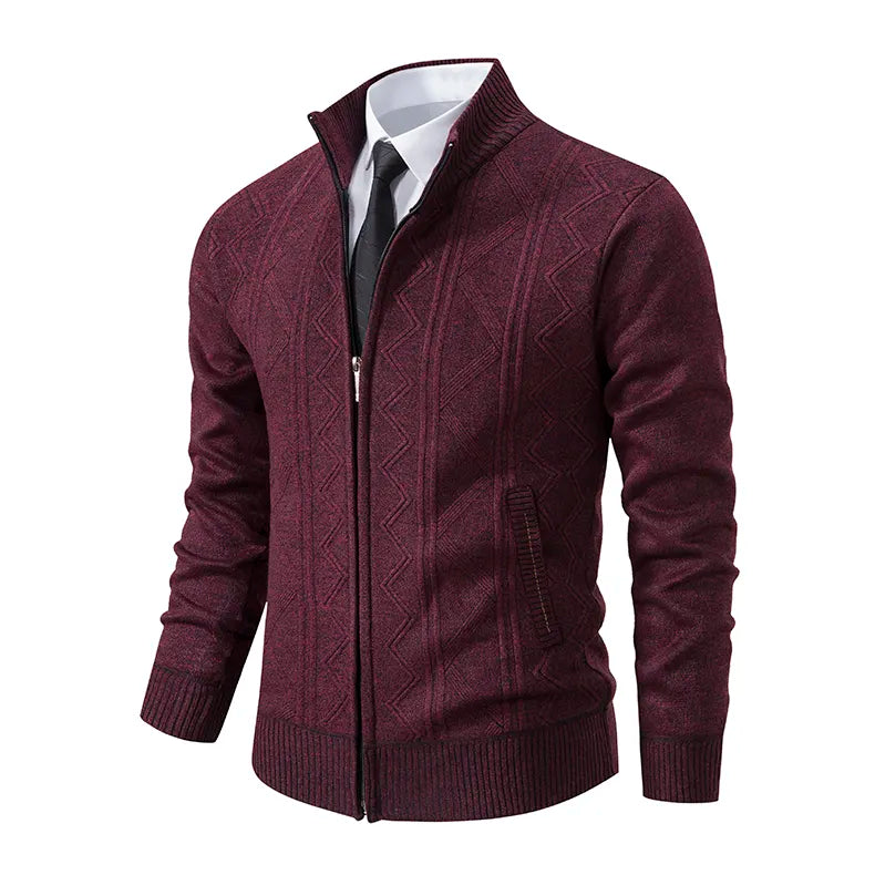Classic Men's Zip Front Sweater