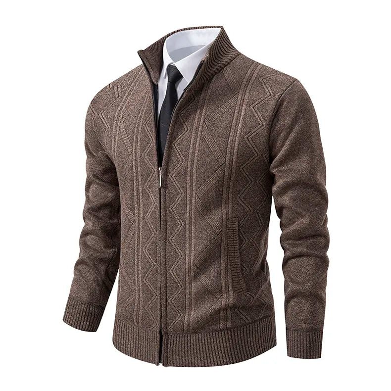 Classic Men's Zip Front Sweater