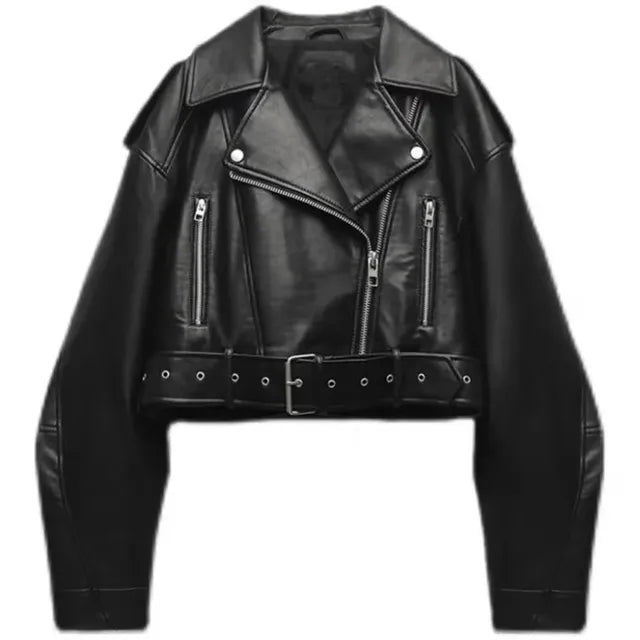 Aeliana – Modern Short Biker Jacket