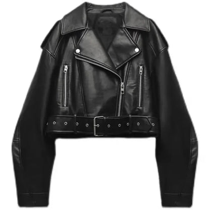 Aeliana – Modern Short Biker Jacket