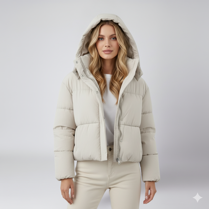 Chloe | Puffer Jacket - Hooded Thick Quilted Winter Outerwear for Women